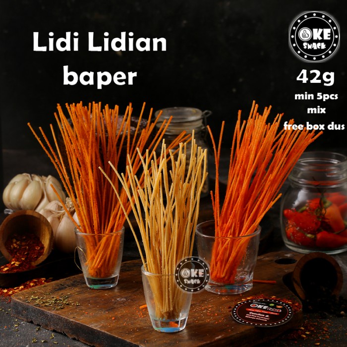 

TERLARIS lidi - lidian / cemilan lidi / lidi baper - balado