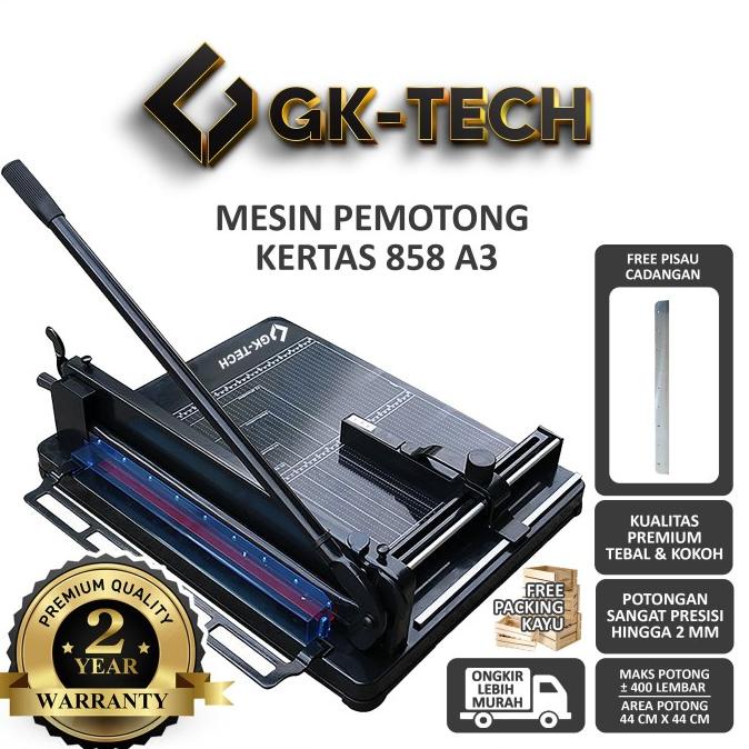 Mesin Pemotong Kertas A3 1 Rim 858 Alat Pemotong Kertas 1 rim (GOSEND)