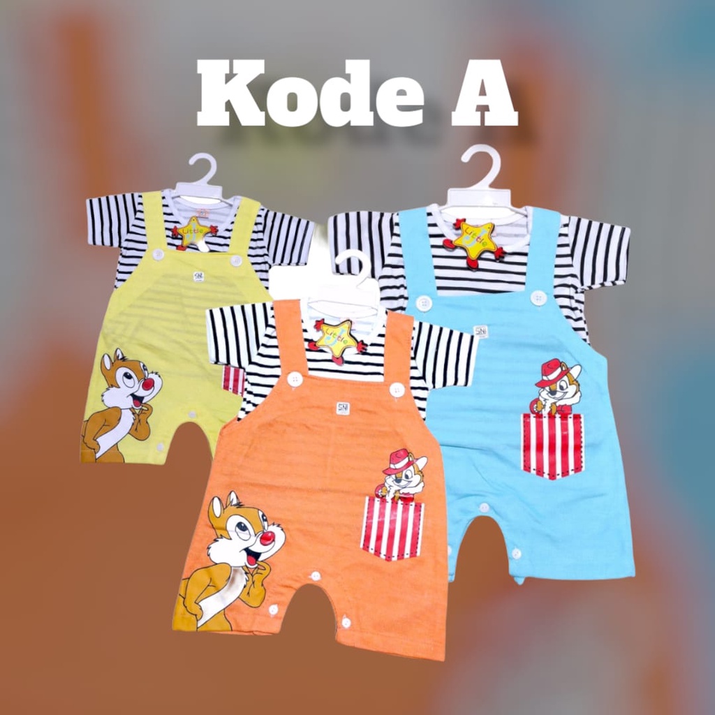 Setelan Baju Bayi | Overall Jumper Bayi Anak Romper Lengan Pendek