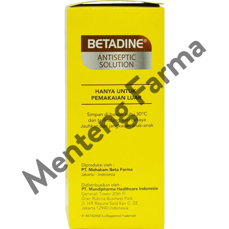 Betadine 60 mL - Antiseptik untuk Luka Lecet, Luka Jatuh, Luka Gores