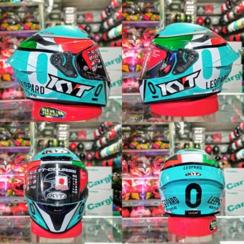 Helm Full Face KYT TTC Dalla Porta Paket Ganteng Original SNI