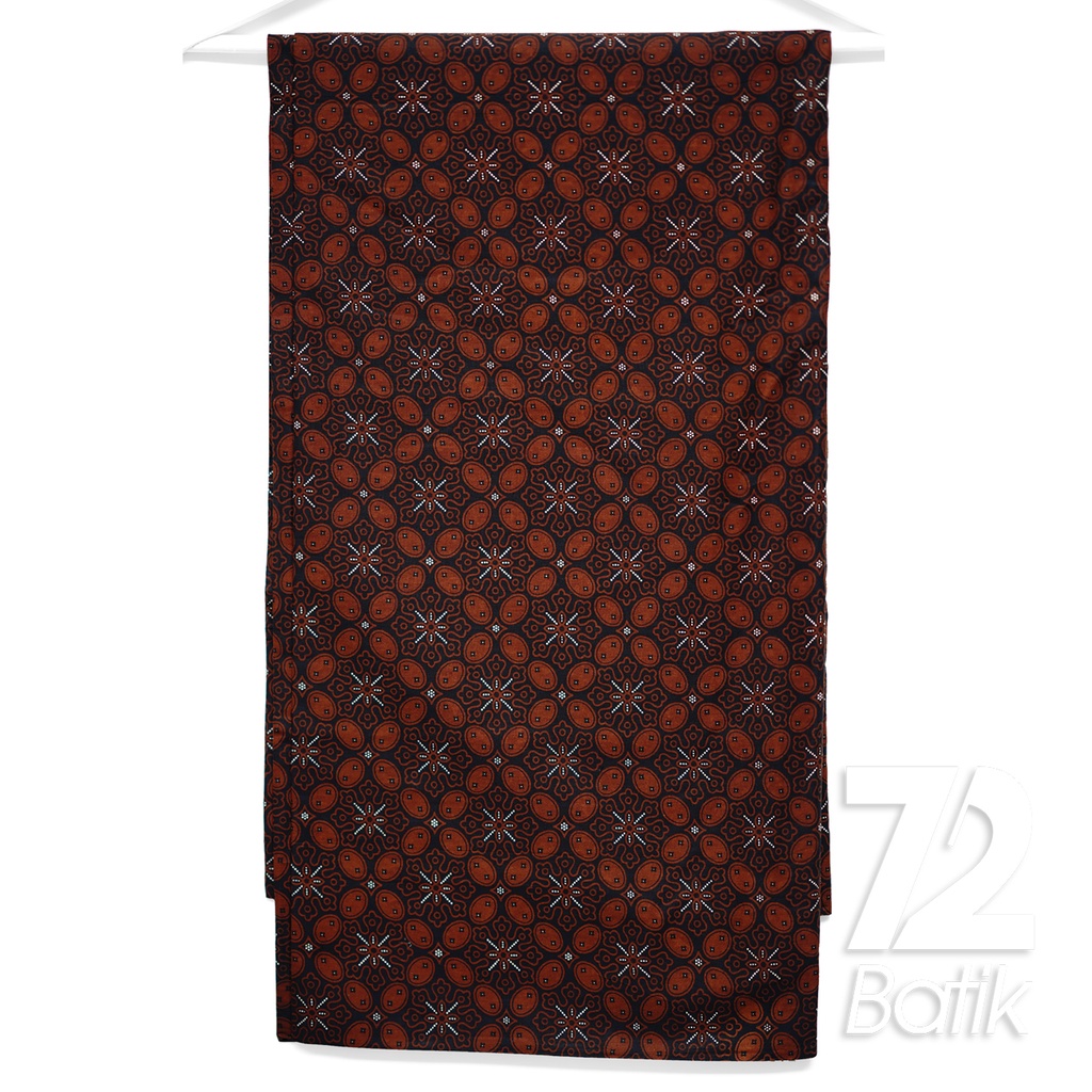 KAIN BATIK PREMIUM Bahan Katun Motif Kawung Warna Coklat Tua 722580 CAP 72IL Jarik Jarit Samping Kebat Panjang Batik Katun Modern Premium Bahan Seragam Batik Pernikahan Kantor Keluarga Murah Kamen Jadi Batik Bali Lembaran