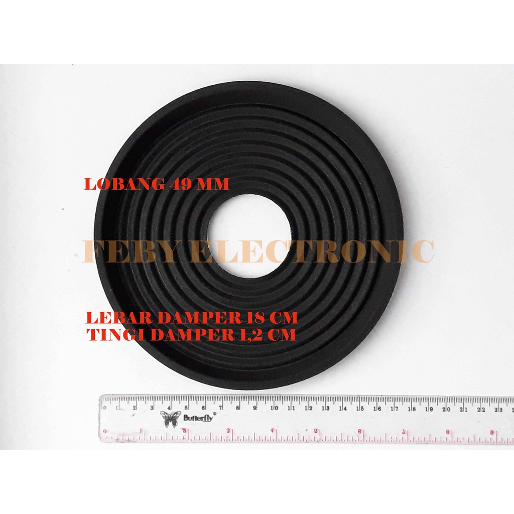 DAMPER SPEAKER 15 INCH LOBANG 49MM LEBAR 18 CM DEMPER MEMBRAN SPEAKER