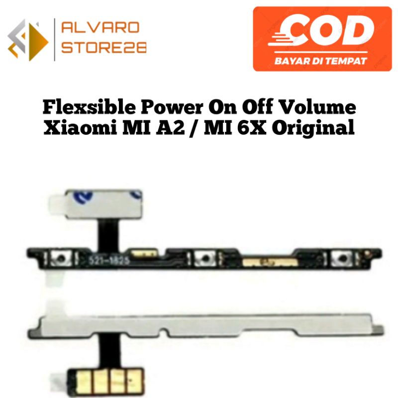 Flexsible Power On Off Volume Xiaomi MI A2 / MI 6X Original