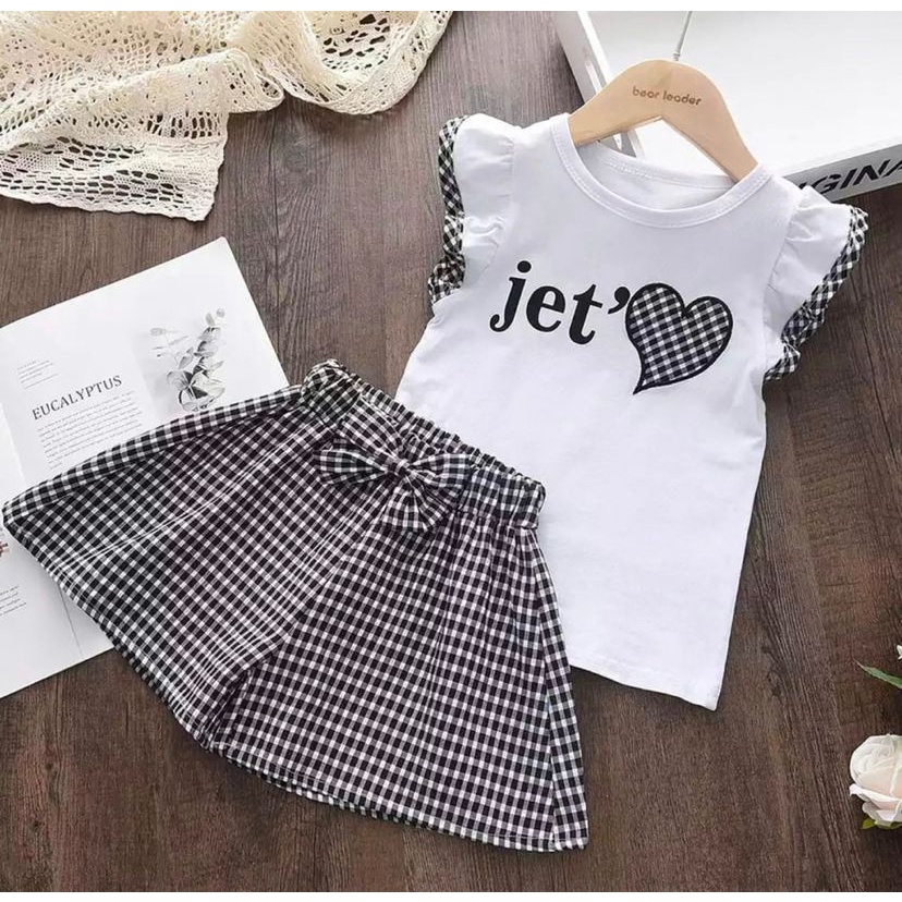 Baju Anak Anak Perempuan Setelan Rok Anak Terbaru Pakaian Anak Perempuan 1-5 Tahun