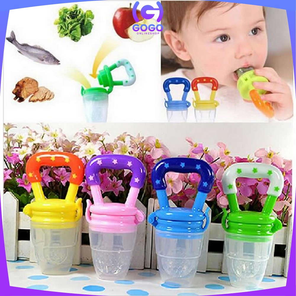 GOGO-C44-45 Empeng Dot Buah Anak Bayi Baby Fruit Feeder Rattle Teether Kompeng Pacifier Gigitan Bayi