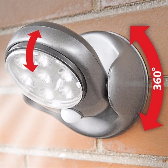 Lampu Rumah Pintu Taman Garasi 7 LED Sorot Tembak Sensor Gerak PIR