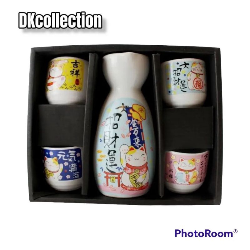 PAJANGAN TEKO SAKE JEPANG SOUVENIR TEKO SAKE SET