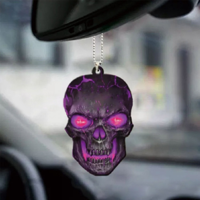 Zzz Ornamen Gantung Model Tengkorak Untuk Dekorasi Spion Tengah Mobil