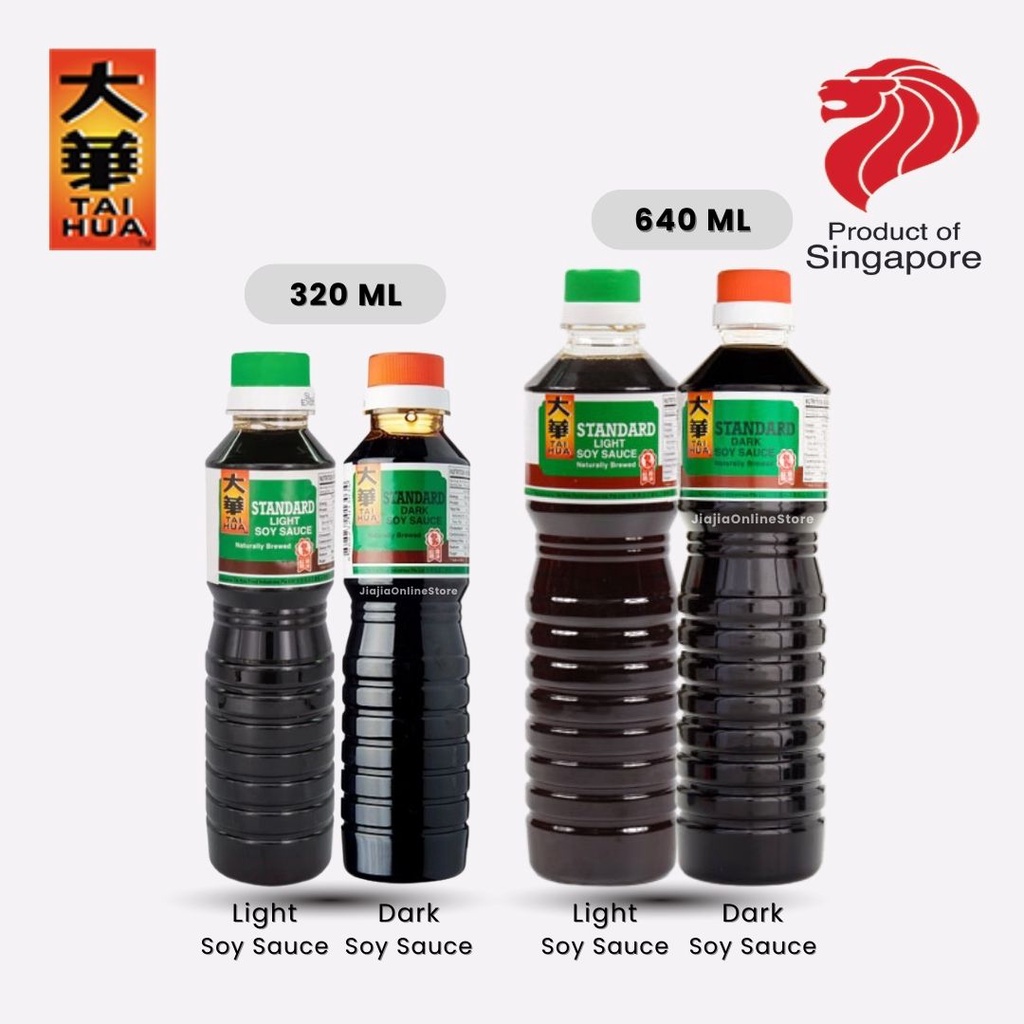 

Tai Hua Light Soy Sauce Tai Hua Dark Soy Sauce 320ml Kecap Asin Taihua