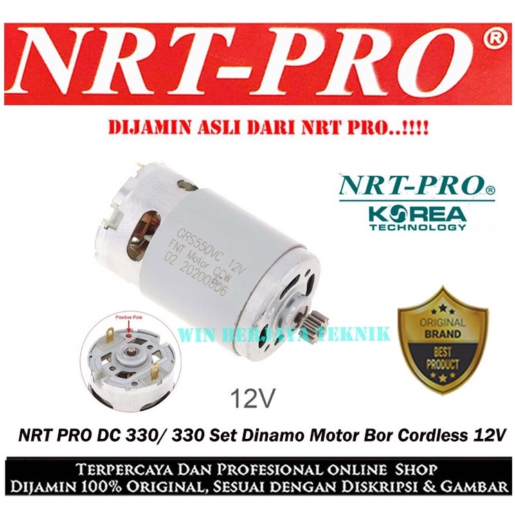 DINAMO MOTOR BOR CORDLESS DC 12V NRT PRO DC 330 / NRT PRO DC 330 SET "ORIGINAL BY NRT PRO"