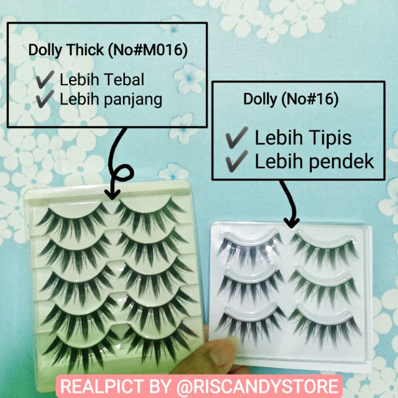 [3-5 Pasang] Dolly Eyelashes / Little Devil Bulu Mata Cosplay