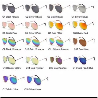 ♥TMALL88♥ Kacamata Pria / Wanita Pro Acme Aviator Mirror KM15