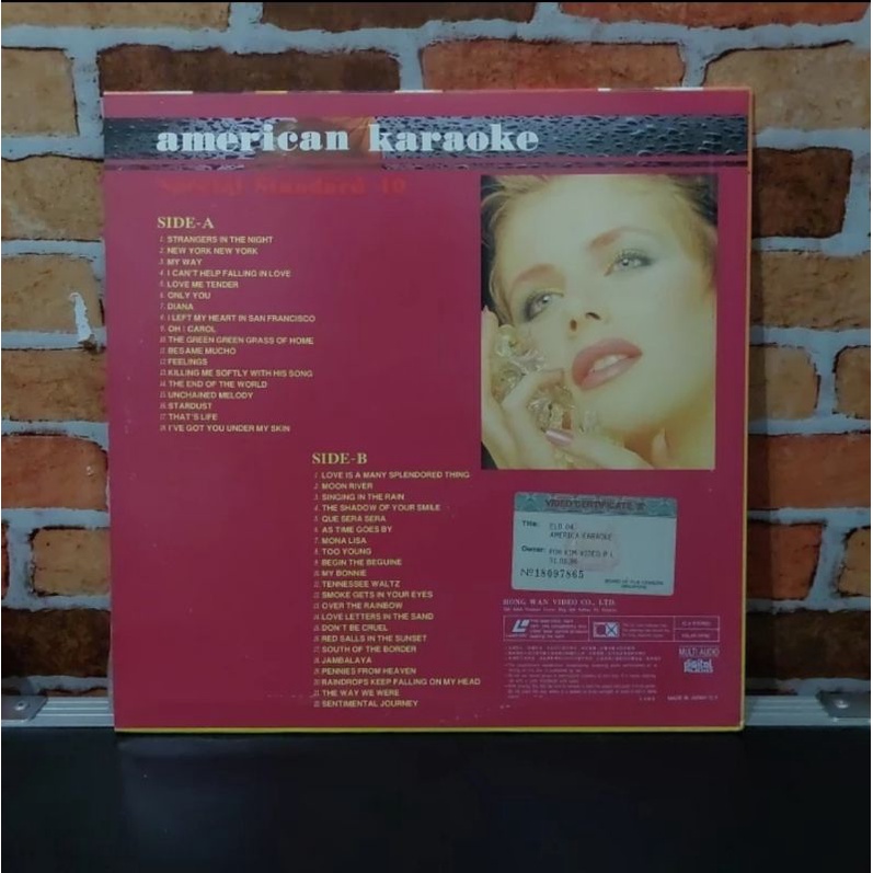 Laserdisc lagu karaoke american