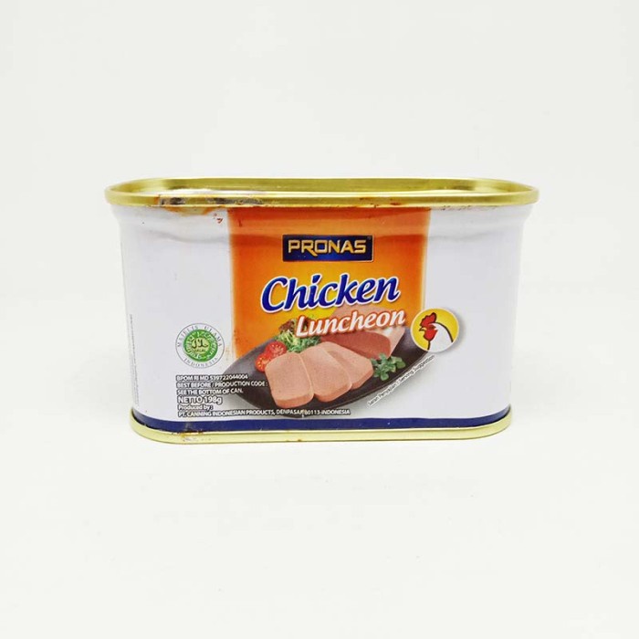 

Pronas Chicken Luncheon Daging Ayam 198GR Kemasan Kaleng