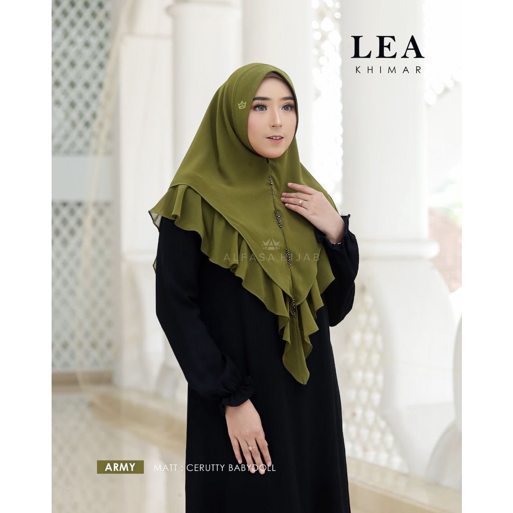 Lea Khimar by Alfasa hijab / khimar alfasa hijab original / khimar ceruty babydoll