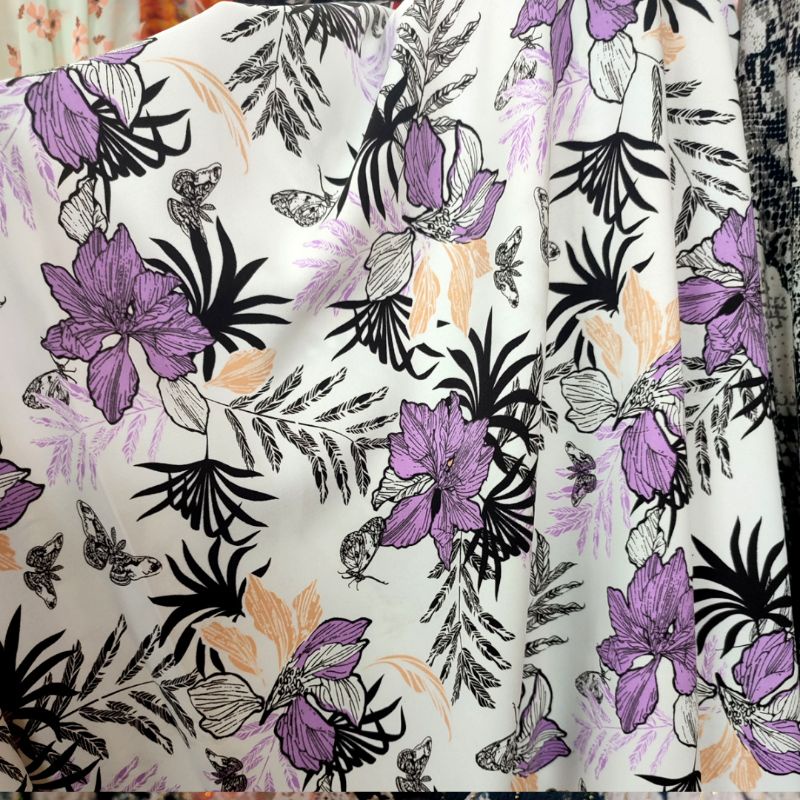 Kain wolfis monalisa motif - monalisa premium - kain gamis