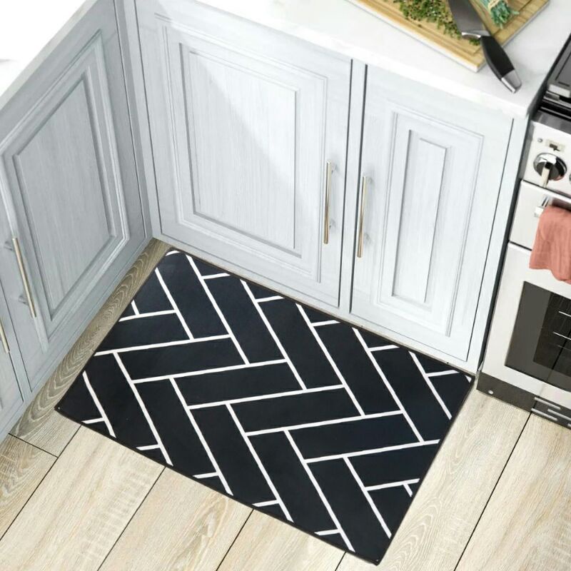 Mix Keset Dapur Anti-Slip Living Room Kitchen Balcony Rug 50x80Cm D320