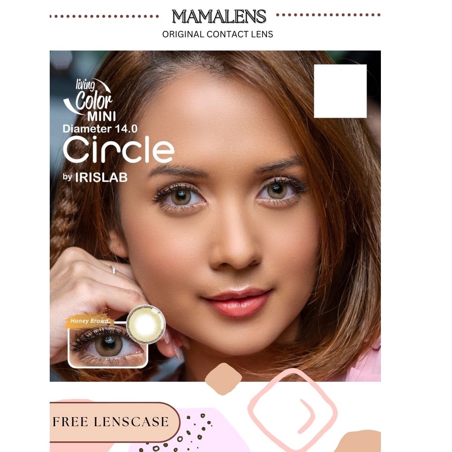 Softlens Mini Circle Normal &amp; Minus -0.50 sd -3.00 Free Lenscase -MAMALENS