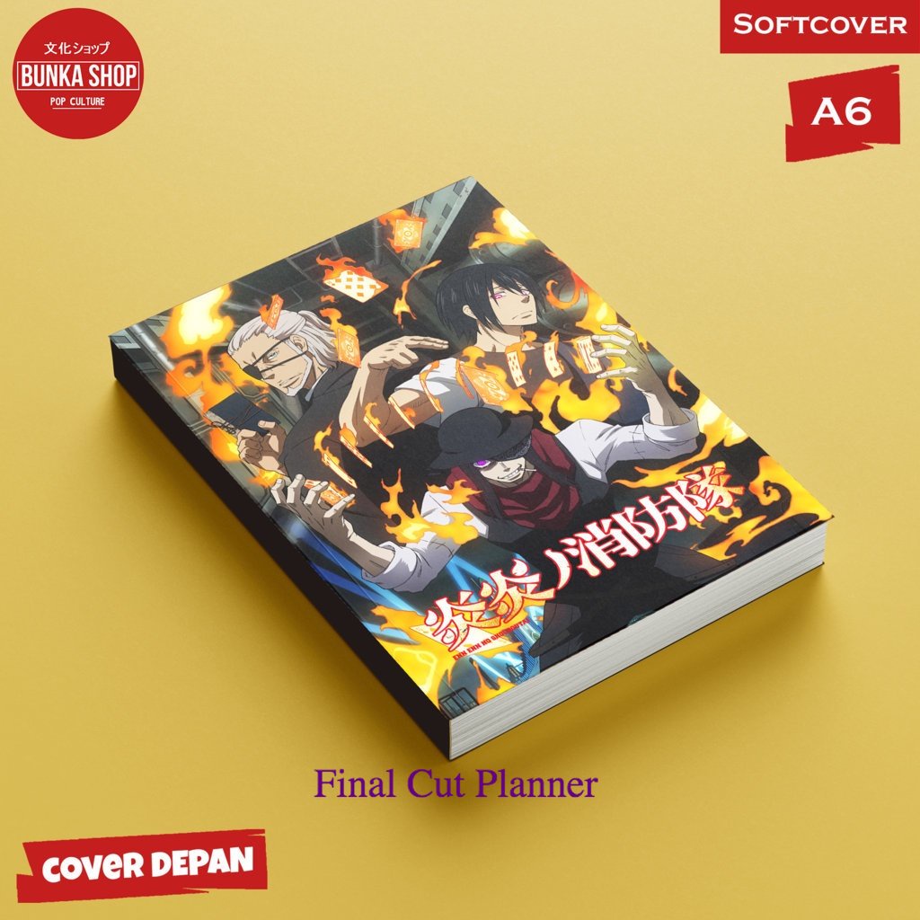 

Pocket Note Fire Force 9 Strongers Softcover A6 Buku Tulis Catatan Notes Agenda Planner Jurnal planner