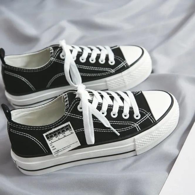 Dapatkan LURAD Sepatu Kanvas Wanita Sepatu Kanvas Import QN327 Berkualitas