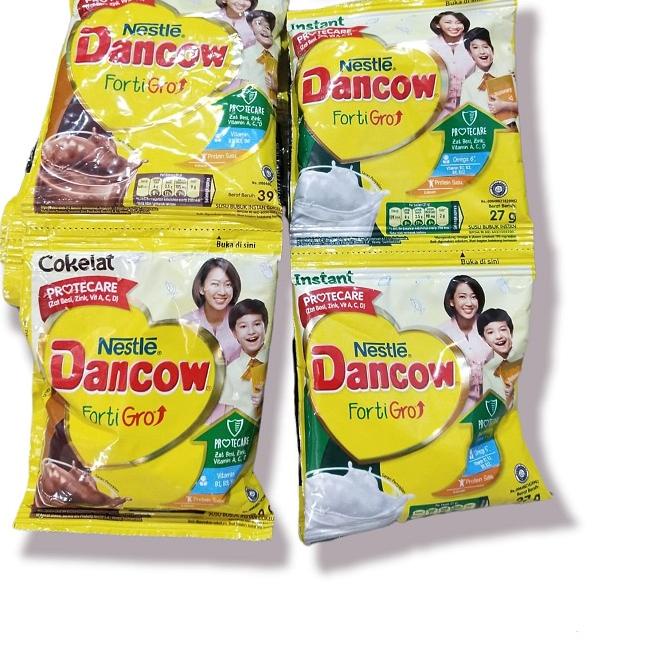 

Oke Price ♡ Dancow Susu Bubuk Instant FortiGro 10 Sachet 1 RENCENG PUTIH & COKLAT!!