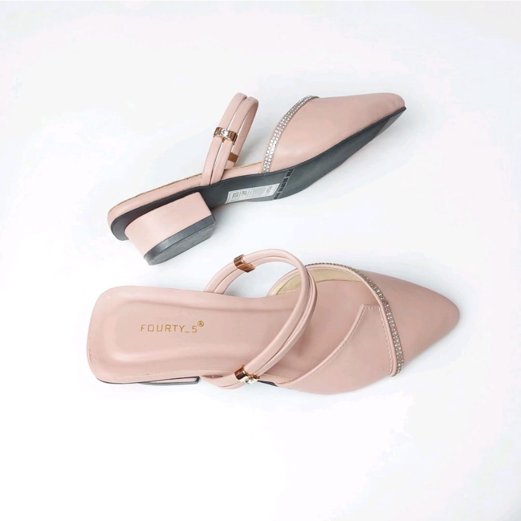 Nesanh Sandal Mules Heels Wanita BELLA