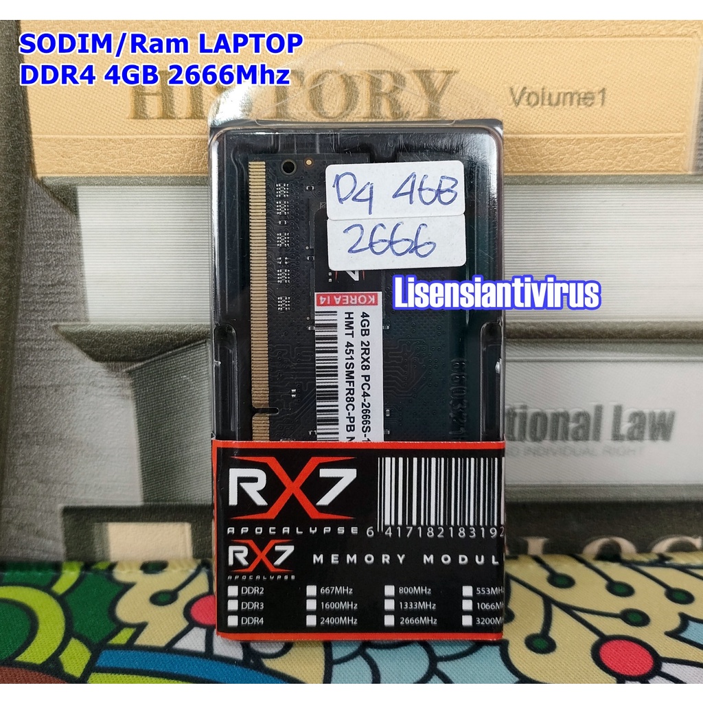 SODIMM Laptop RAM RX7 DDR4 4GB 2666 MHz PC 21300 RAM LAPTOP