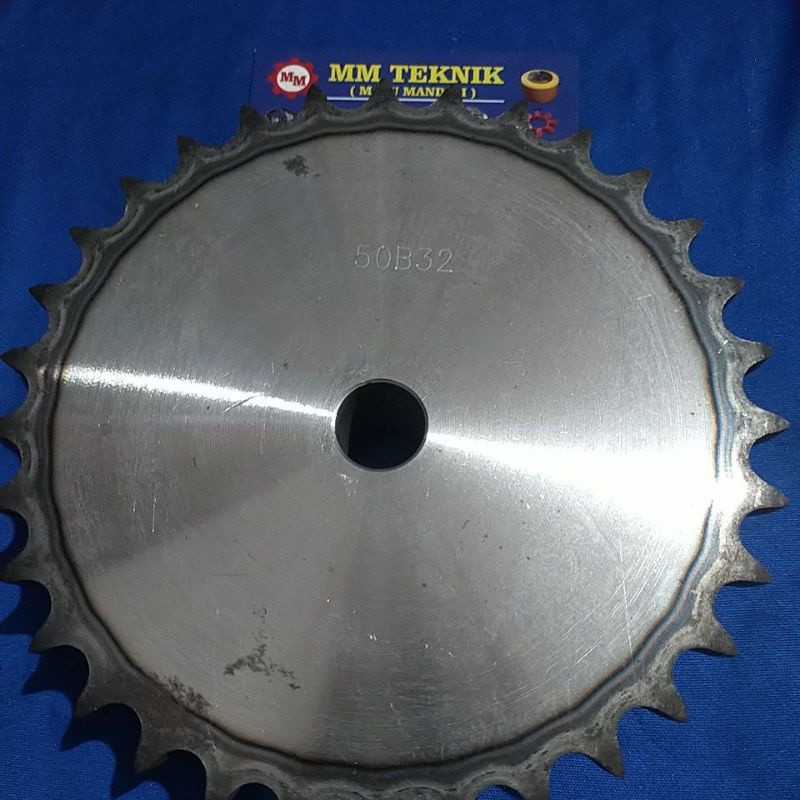 Sprocket RS 50 x 32 T Gear Rantai Single Gir gigi Z 32T RS50 -1 50Z32 50X32T 50-1 tipe B Sproket spr 50-32T 50x1x32T 50-1-32T