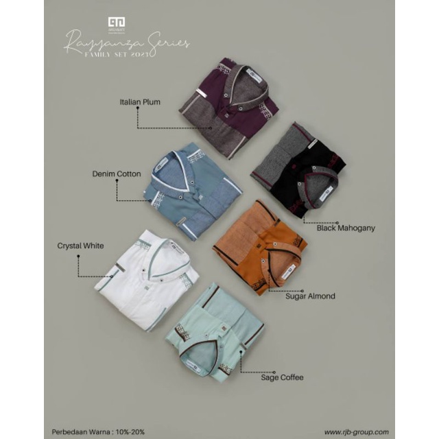 White size 4 Rayyanza & Ameena Famset Ahzarayy Rayyanza dan Ameena Sarimbit Lebaran Koko Couple Rayy