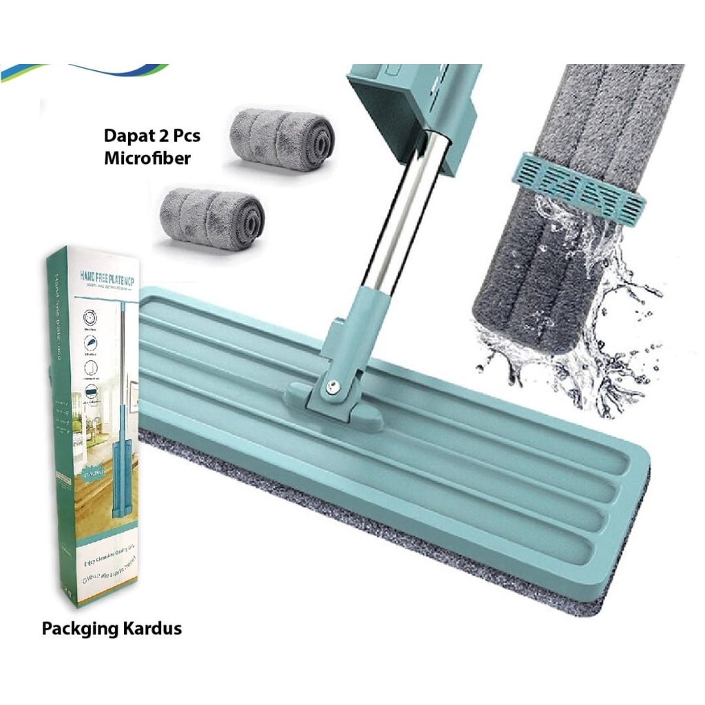 SUPERMOP Alat Pel Lantai Ultra Super Mop Kain Lap Pembersih Kuman Kotoran Menempel Magic Simple