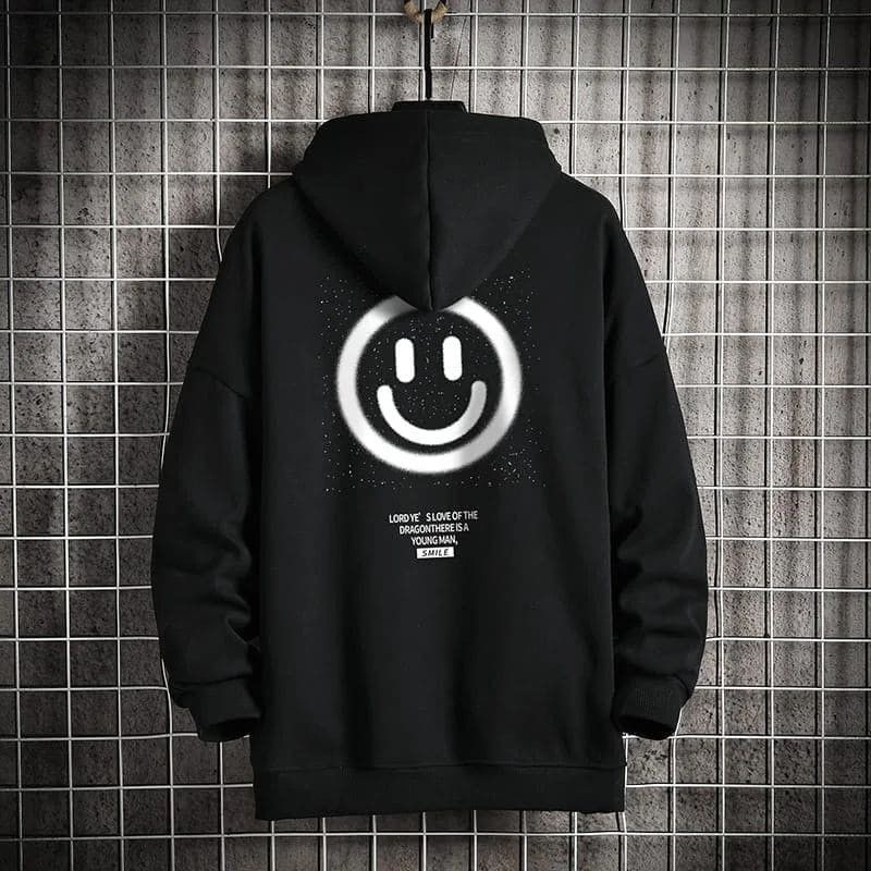 COD new sweater hoodie SMILE yang lagi hits 2023 sablon depan belakang