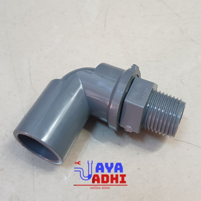 PVC Elbow Knee Drat Luar 1/2 Rucika