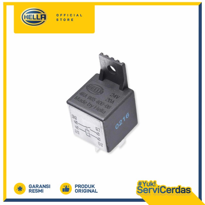 HELLA - Relay 24V (4 Kaki)