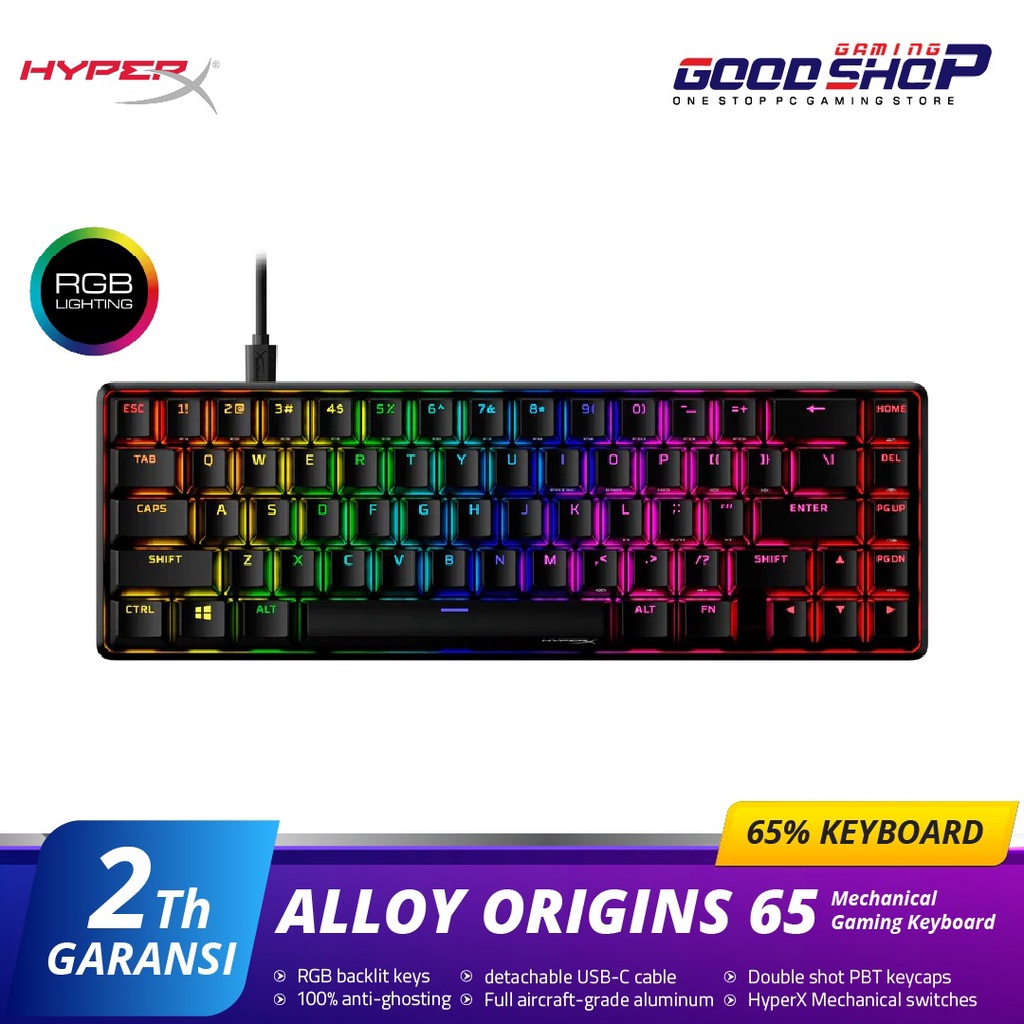 HyperX Alloy Origins 65 - Mechanical Gaming Keyboard