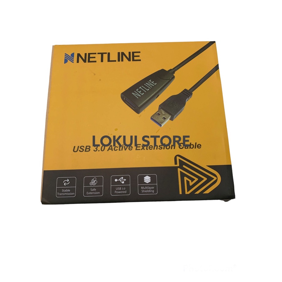 Netline Kabel USB 3.0 Extension Active 15M Perpanjangan USB 15 Meter / USB 3.0 EXTENSION ACTIVE 15M