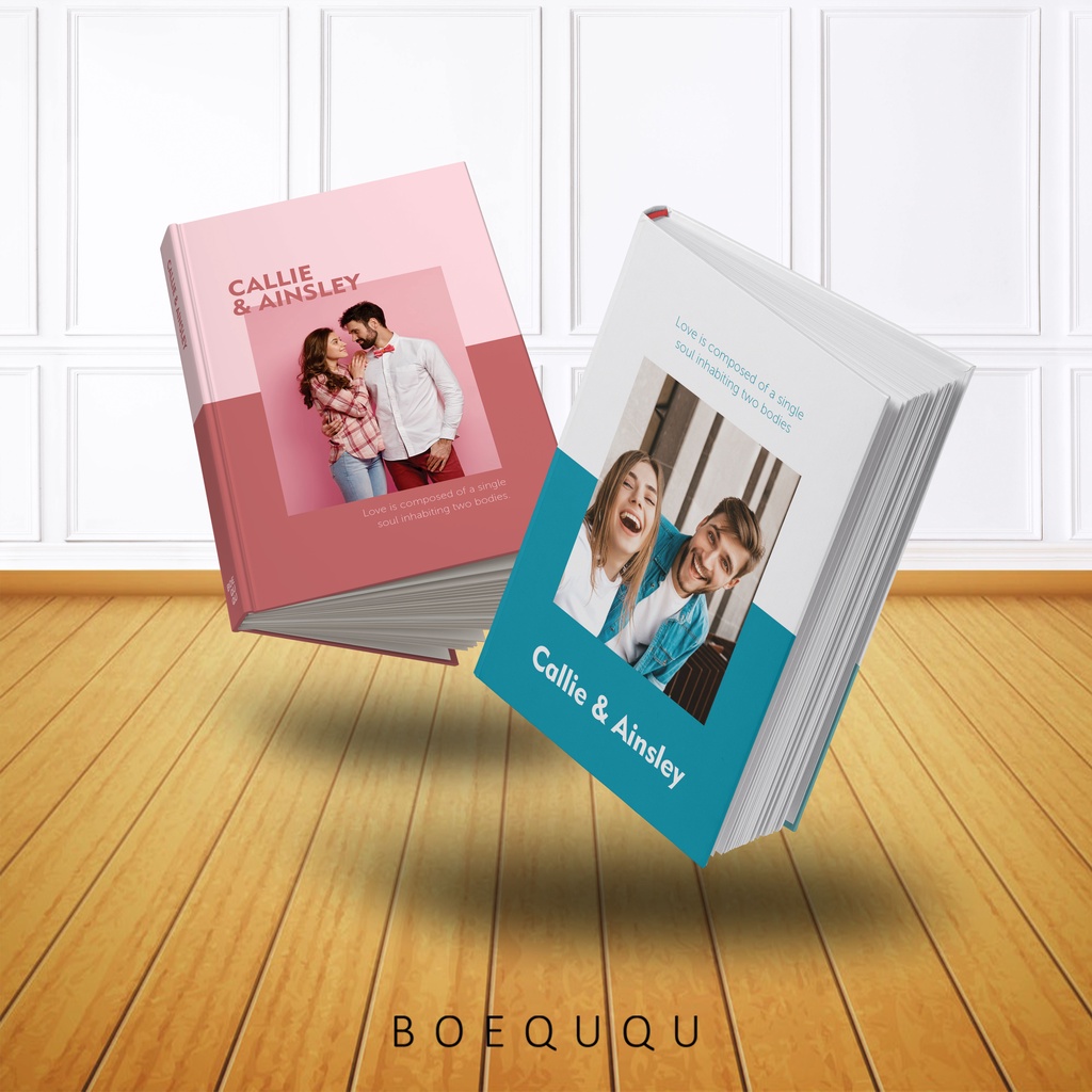 

[Soulmate Series] - Boeququ Notebook Hardcover Custom Design Buku Catatan Harian Custom A5 A6 Isi 70