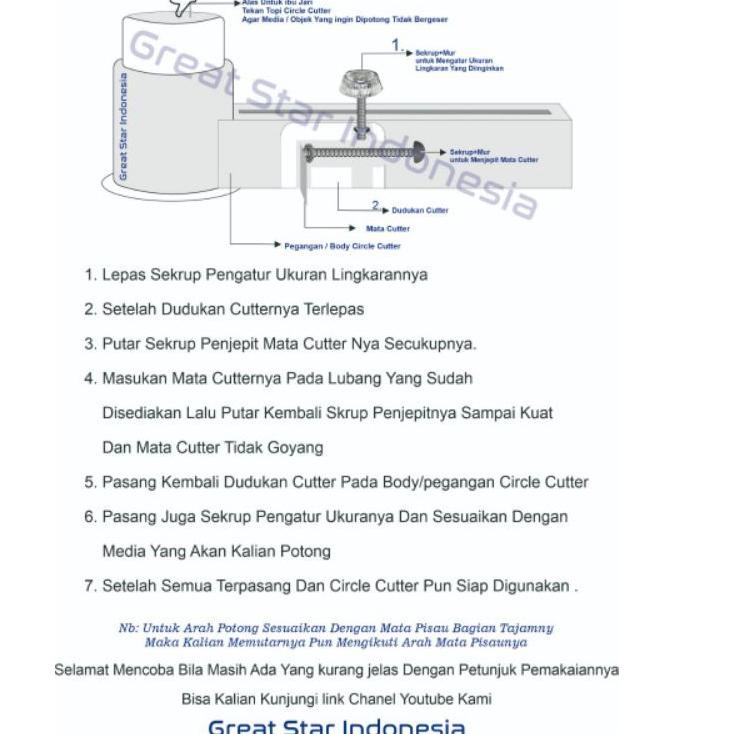 ORDER NOW Circle Cutter Mini 26mm(TANPA PACKING)