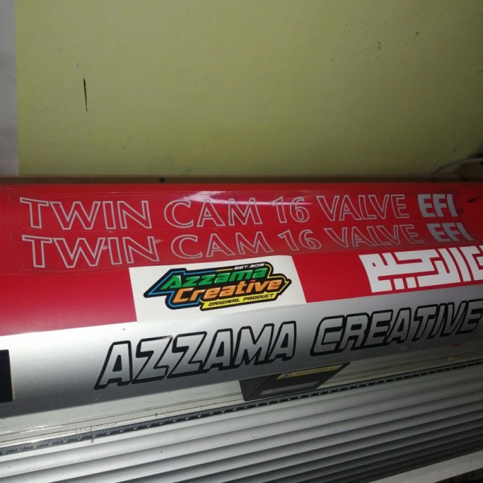 Emblem Stiker Twincam 16 Valve Efi Stickers Untuk Toyota Soluna