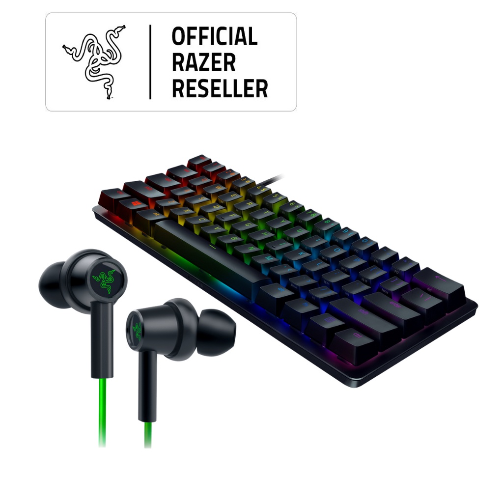 Razer Huntsman Mini Linear Red Switch + Hammerhead Duo Console Bundle