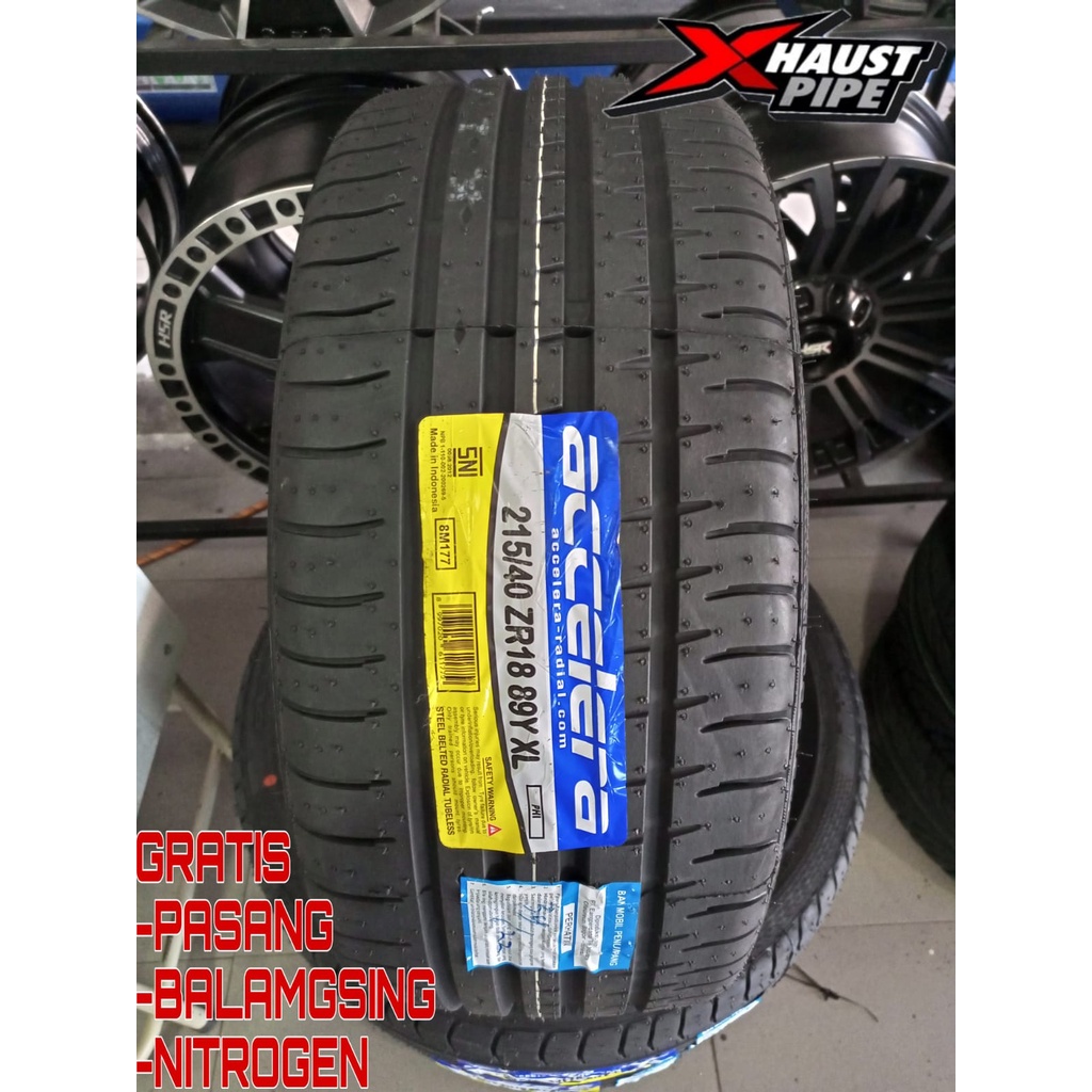 BAN MOBIL TUBLES BERKUALITAS ACCELERA PHI UKURAN 215 40 R18