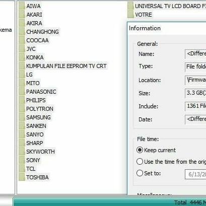Firmware TV dan DVD + Software