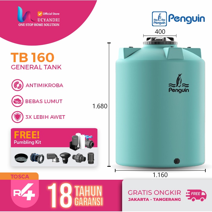 Tangki Air Penguin TB 160 / Toren Air / Tandon Air