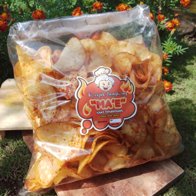 

Keripik mae 500gr/Keripik singkong pedas/kripik singkong/pedas gurih/pedas cabai segar