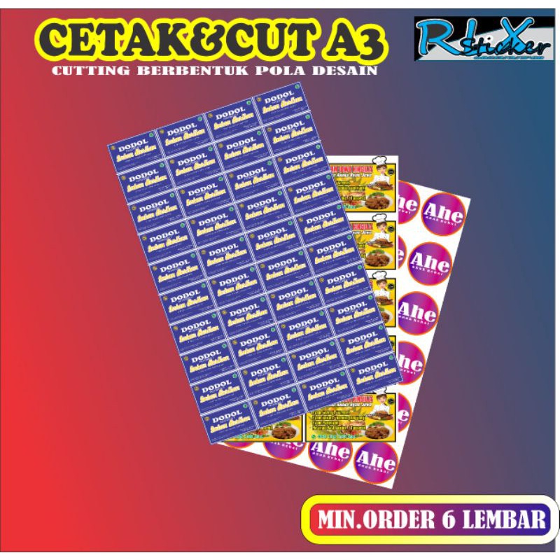 

CETAK STICKER VINYL/LABEL A3