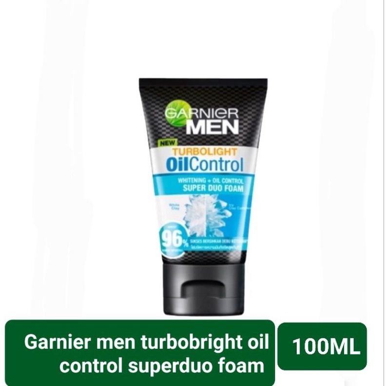 GARNIER MEN OIL CONTROL TURBOBRIGHT SUPER DUO FOAM 96 100ML