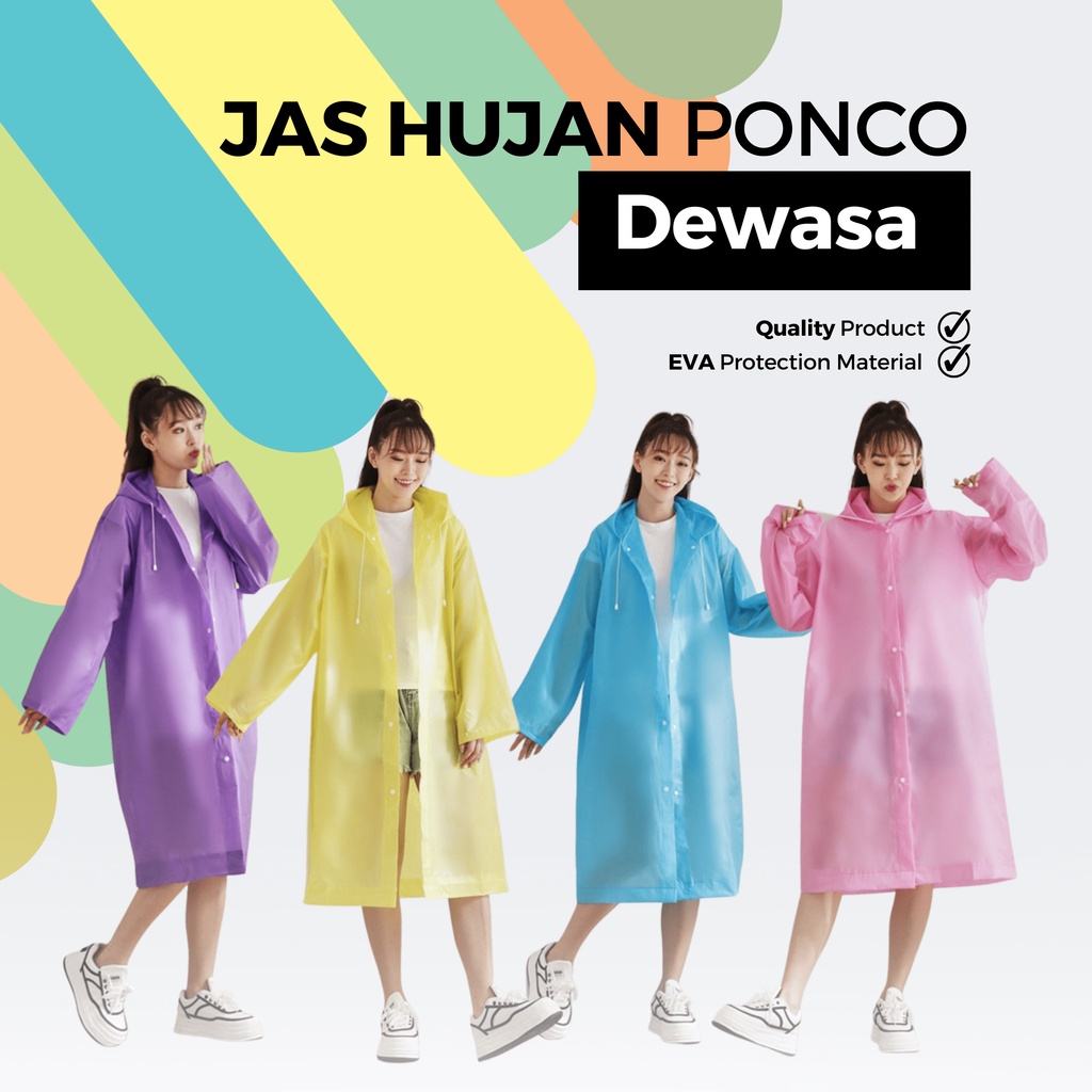 JAS HUJAN PONCO DEWASA