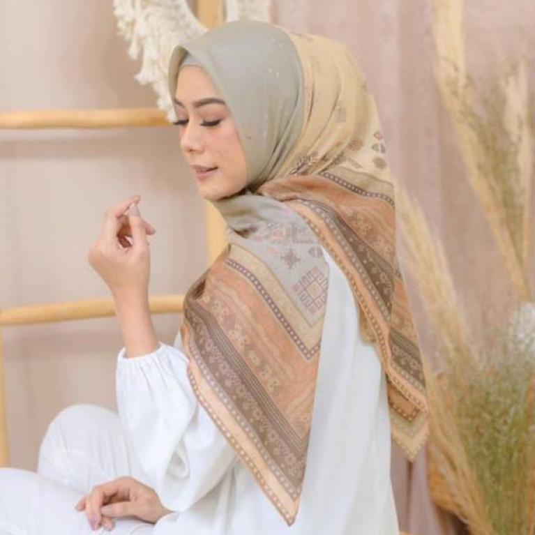 ㊔ Em3 Scarf, Kinaya hijau SEGIEMPAT LASERCUT GROSIR VOAL PREMIUM HOT ITEM 3193 ❅