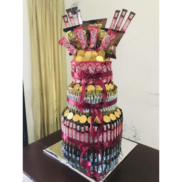 

snack tower tart