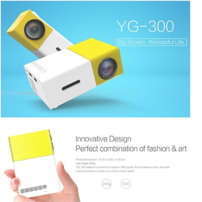 

Exclusive Yg300 Mini Projector Led 320 X 240 Pixels Yg-300 Proyektor Yg 300